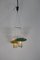 Lampada a sospensione con due lanterne, Italia, anni '50, Immagine 2