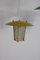Lámpara colgante italiana con dos linternas, años 50, Imagen 7