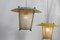 Italian Hanging Lamp with Two Lanterns, 1950s 4