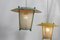 Italian Hanging Lamp with Two Lanterns, 1950s, Image 4