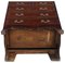 Small Caddy Top Mahogany Chest of Drawers, 1920s 7