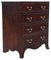 Small Caddy Top Mahogany Chest of Drawers, 1920s 3