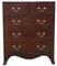 Small Caddy Top Mahogany Chest of Drawers, 1920s, Image 1