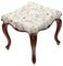 19th Century Upholstered Rosewood Stool 1