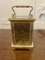 Horloge Carrosse Victorienne Antique en Laiton, 1880s 3
