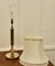 Lámpara de mesa columna central de latón, años 60, Imagen 3