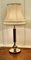 Lámpara de mesa columna central de latón, años 60, Imagen 7