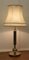 Lámpara de mesa columna central de latón, años 60, Imagen 9