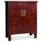 Mueble Shanxi de tamaño mediano en rojo y dorado, década de 1890, Imagen 1