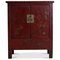 Mueble Shanxi de tamaño mediano en rojo y dorado, década de 1890, Imagen 2