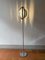 Lámpara de pie de metal cromado con pantalla ajustable atribuida a Verner Panton, años 70, Imagen 2