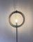 Lámpara de pie de metal cromado con pantalla ajustable atribuida a Verner Panton, años 70, Imagen 4