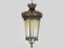Lampada a sospensione grande a forma di lanterna in ottone e bronzo, anni '80, Immagine 2