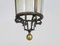 Large Lantern Hanging Light in Brass & Bronze, 1980s 9