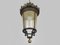Lampada a sospensione grande a forma di lanterna in ottone e bronzo, anni '80, Immagine 7
