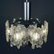 Lámpara de araña Mid-Century de cristal de Murano, Italia, años 70, Imagen 10