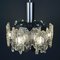 Mid-Century Ice Murano Glass Chandelier, Italy, 1970s 10