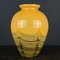 Vase en Verre de Murano Jaune, Italie, 1970s 5