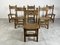 Vintage Oak Spanish Dining Chairs, 1950s, Set of 6 1