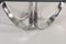 Mesa de centro biselada de cromo y vidrio de Roger Spanger para Dunbar, EE. UU., Años 60, Imagen 3