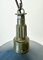 Industrial Blue Enamel Military Pendant Lamp with Cast Aluminium Top, 1960s, Image 7