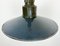 Industrial Blue Enamel Military Pendant Lamp with Cast Aluminium Top, 1960s 4