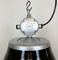 Industrial Black Enamel Factory Pendant Lamp from Elektrosvit, 1960s 3