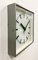 Industrial Grey Square Wall Clock from Pragotron, 1980s, Image 3