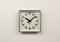 Industrial Grey Square Wall Clock from Pragotron, 1980s 2