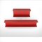 Red Painted Wooden Shelves by Walter Wirz for Wilhelm Renz, 1960s , Set of 2, Image 3