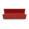 Red Painted Wooden Shelves by Walter Wirz for Wilhelm Renz, 1960s , Set of 2 9