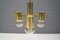 Vintage Deckenlampe mit Vier Leuchten von Gaetano Sciolari 7