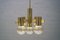 Vintage Deckenlampe mit Vier Leuchten von Gaetano Sciolari 9