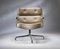 Sedia da scrivania Time Life Lobby in pelle latte di Eames per Herman Miller, anni '80, Immagine 2