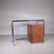 Functionalist Tubular Metal, Wood and Glass Top Desk by Osvaldo Borsani 8