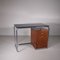 Functionalist Tubular Metal, Wood and Glass Top Desk by Osvaldo Borsani 3