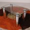 Vintage Glass and Steel Table 6