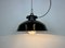 Industrial Black Enamel Factory Pendant Lamp, 1950s 16