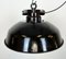 Industrial Black Enamel Factory Pendant Lamp, 1950s 4