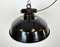 Industrial Black Enamel Factory Pendant Lamp, 1950s 10