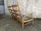 Sofá y silla tapizados de roble, años 50. Juego de 2, Imagen 14