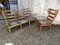 Divano e sedia imbottiti in quercia, anni '50, set di 2, Immagine 1