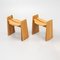 Tabourets Jonte en Pin par Gilbert Marklund pour Furusnickarn Ab, 1970s, Set de 2 4