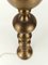 Tall Art Deco Bobbin Brass Candlestick Column Table Lamp, 1930s 5