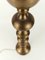 Tall Art Deco Bobbin Brass Candlestick Column Table Lamp, 1930s, Image 5