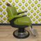 Vintage Greiner Hairdressing Chair in Bright Green Chrome 7