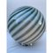 Milky-Green Sphere Swirl Table Lamp in Murano Glass by Simoeng 2