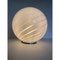 Murano Spiral White Murano Glass Table Lamp by Simoeng 7