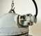 Grey Cast Aluminium Explosion Proof Lamp with Enameled Shade from Elektrosvit, 1970s 8