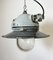 Grey Cast Aluminium Explosion Proof Lamp with Enameled Shade from Elektrosvit, 1970s 7